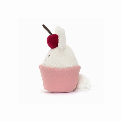 Jellycat Dainty Dessert Bunny Cupcake USA | 40879CHOI